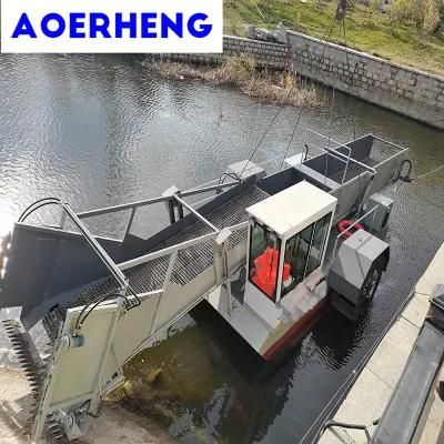 Good Capacity Swamp Cleaning Weed Harvester for River Reed