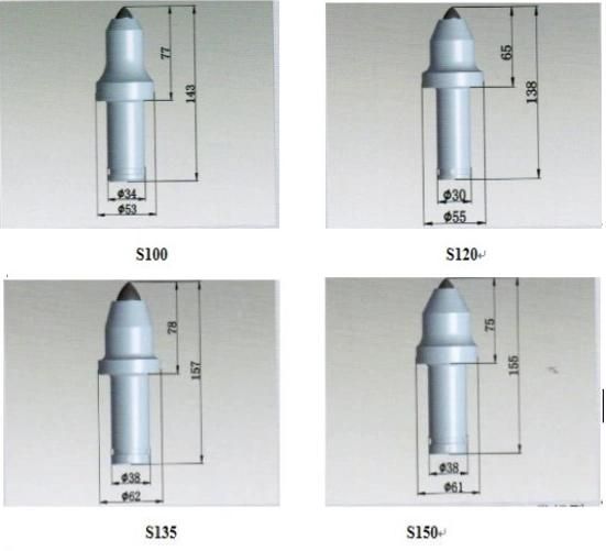 Road Milling Tools Asphalt Milling Cutter Planer Pick