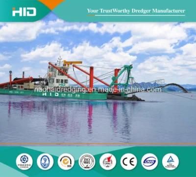HID Brand Sand Dredger Machine Cutter Suction Dredger with 700kw Cutter Head for Port ...