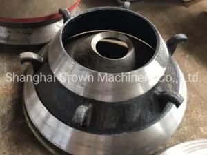 Hydraulic Crusher Spare Parts Mantle Bowl Liner with High Manganese