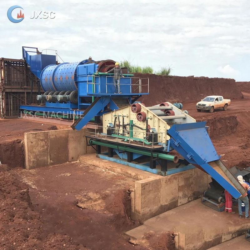 100tph Alluvial Gold Mining Process Small Gold Wash Plant for Sale