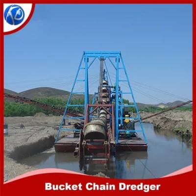 New Type Chain Bucket Dredger Sand Gold Dredger River Gold Dredger Glod Mining Dredger