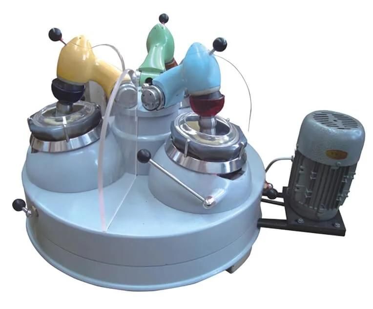 Mini Laboratory Triple Grinding Mill with Three Material Grinding Bowls