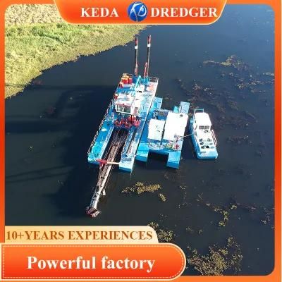 Keda New Hydraulic Cutter Suction Dredge Sand Pump Dredger Ship Gold Mining Dredge Machine