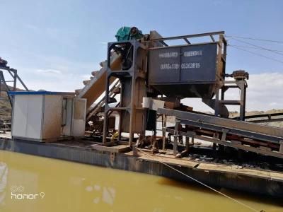 2019 250m3/Hour Bucket Chain Gold Dredger for Selecting and Panning Gold