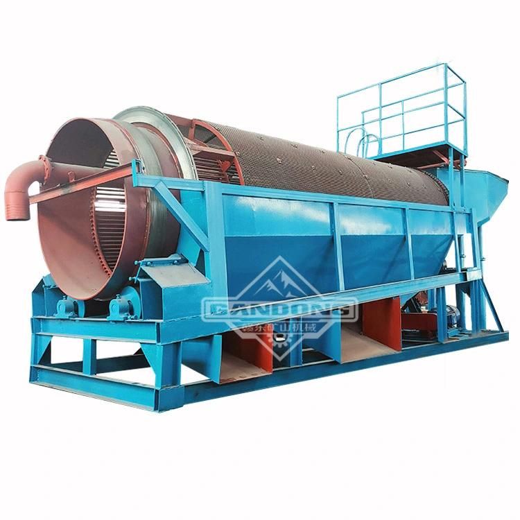 Zambia 200tph Alluvial Gold Washing Plant Mobile Trommel Drum Screen