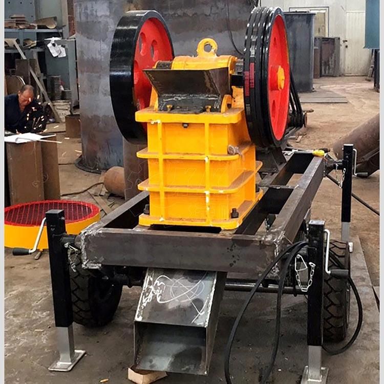 Stone Rock Mobile Small Diesel Engine Jaw Crusher Machine