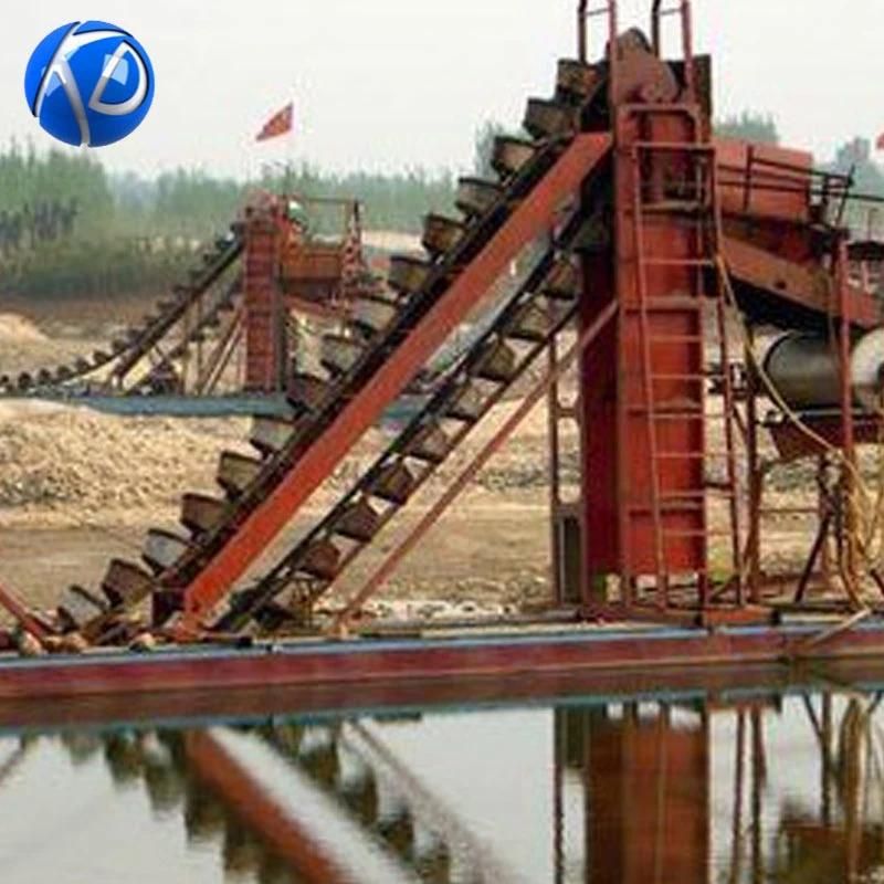 Qingzhou Keda Gold Bucket Sand Dredger with Sluice Box for Sell