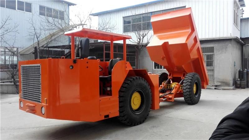 China supply mining hydraulic underground dump truck with diesel power