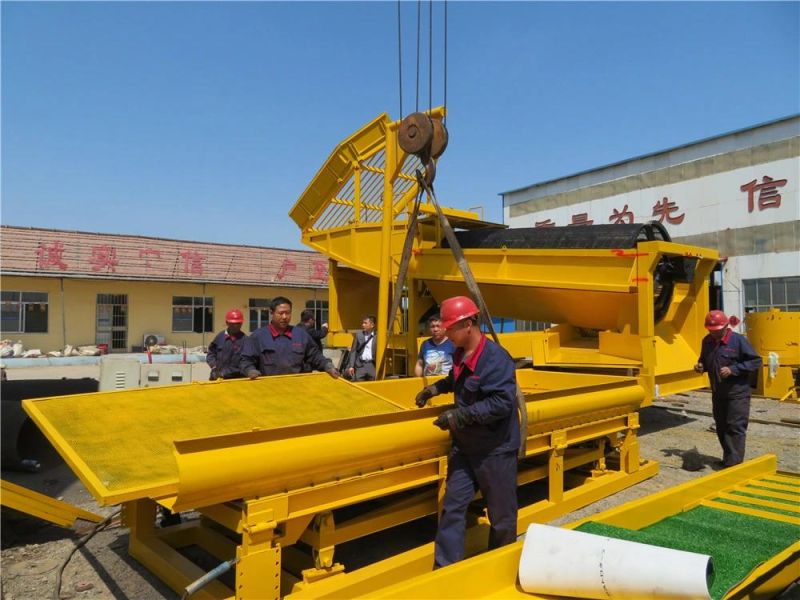 Gold Mining Machine Gold Trommel Screen with Jigger and Chute for Gold Extraction