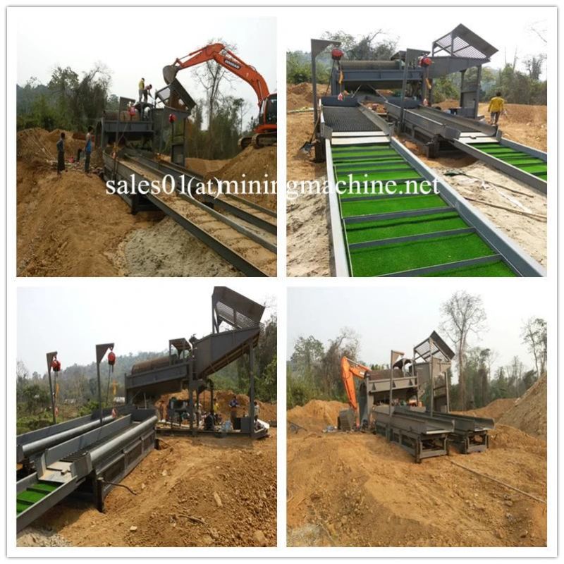 Alluvial Gold Ore Mining Equipment Portable Trommel Screen Washer