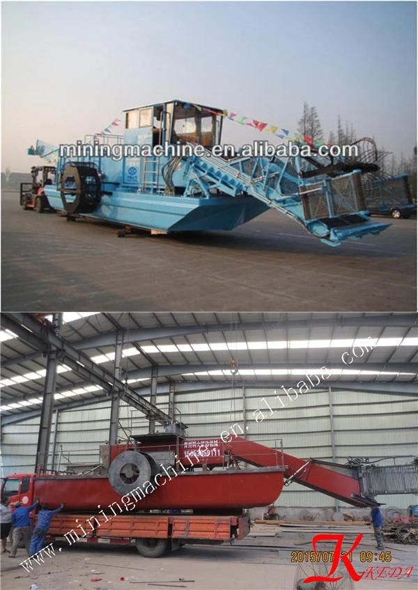 2022 Hot Sale Water Weed Cutting Harvester Machine Mowing Boat Water Hyacinth Harvester for Sale