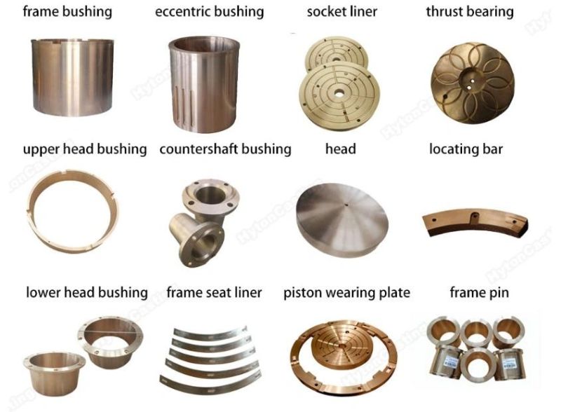 Bronze Parts Head Bushing Lower for Nordberg HP200 HP300 HP500 Cone Crusher Accessories