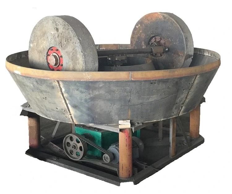 Low Price Mineral Gold Refining Machinery China Wet Pan Mill for Gold