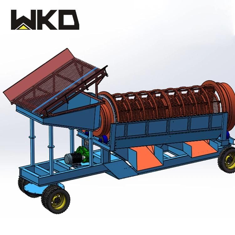 High Capacity Mining Ore Washing Machine Trommel Screen