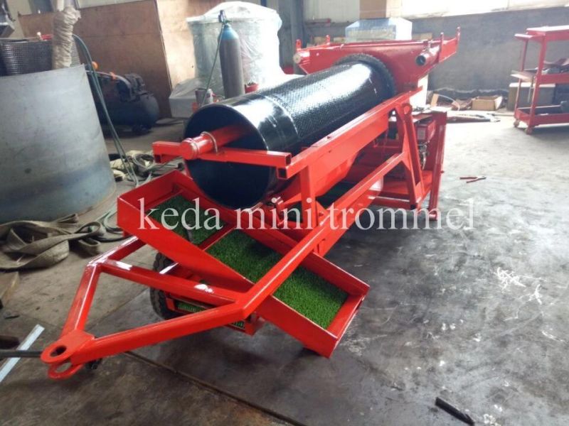 Keda Mini Mobile Gold Washing and Mining Trommel Screen Plant