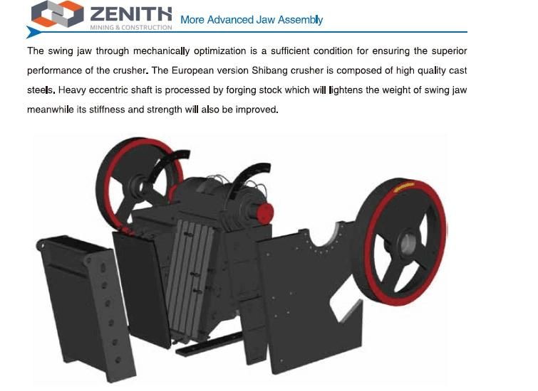 2018 Popular Crushing Machine Jaw Crusher PE750 X 1060