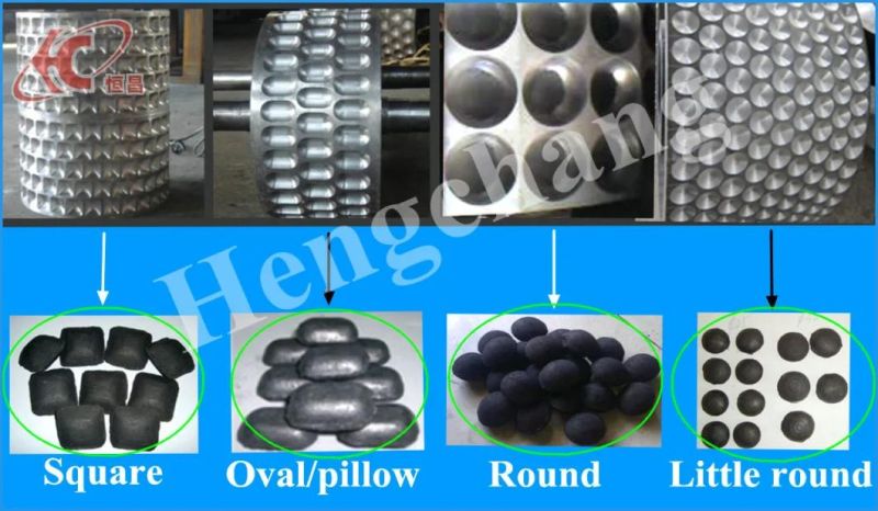 Four Rollers Charcoal BBQ Briquette Making Machine