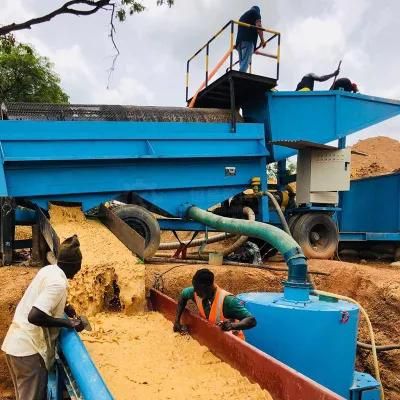 Small Scale Gold Mining Equipment Gravity Separating Gold Wash Plant Trommel Screen