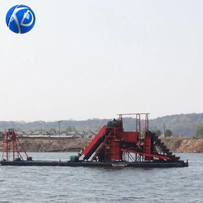 Hydraulic Chain Bucket Dredger Sand Gold Dredger Alluvial Gold Dredger Manufacturer