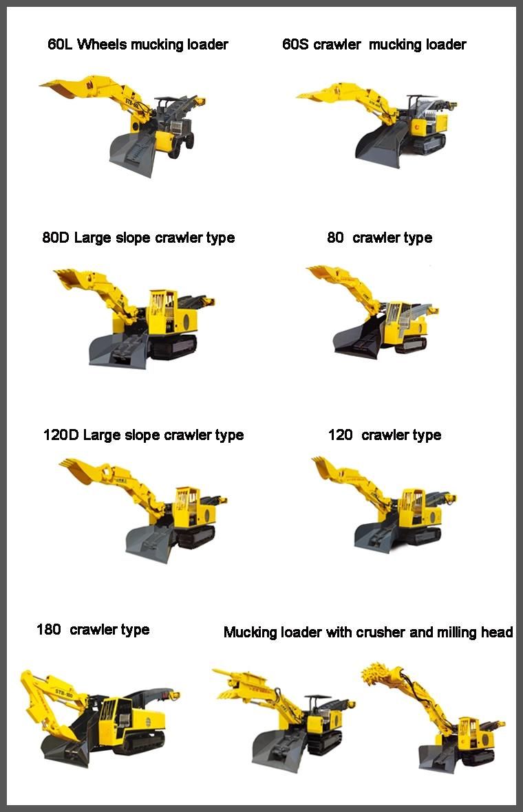 Zwy-100 Type Underground Mining Loader Hydraulic Mucking Loader Machine
