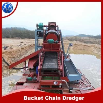 China Chain Bucket Gold Dredger Sand Gold Dredger Alluvial Gold Dredger Gold Mining ...