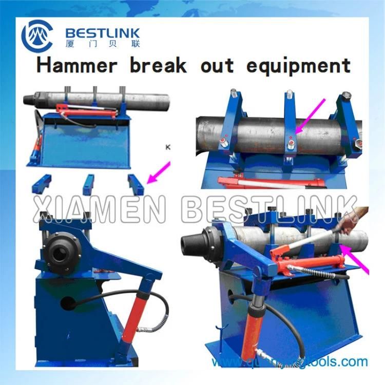 Chainlink Tongs Disassemble DTH Hammer Breakout Bench