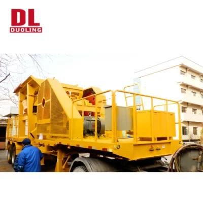 Duoling Trailer Mobile Crushers with Feeder Screen at Factory Price Sale
