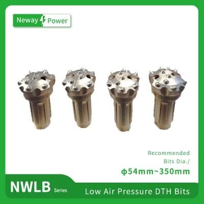 DTH Button Bit for Water Well Drilling Low Air Pressure 65mm DTH Hammer Bit