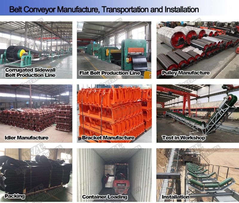 Mining Machine Corrugated Sidewall Belt Conveyor of Mineral Processing Plant