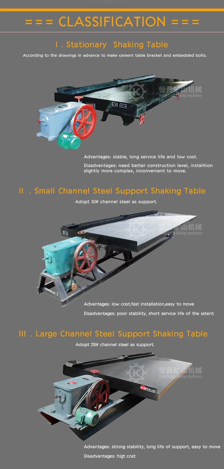 Water Type Scrap Copper Recovery Shaking Table