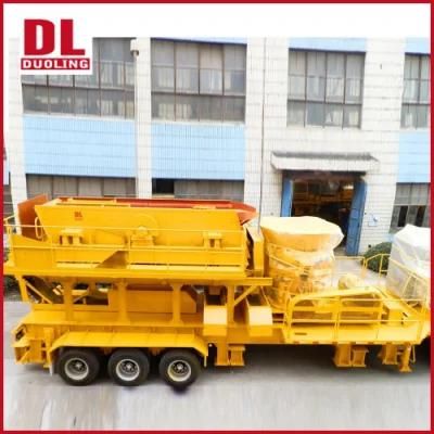 Mobile Crushing Machine Copper Mine Iron Ore Cone Crusher Plant