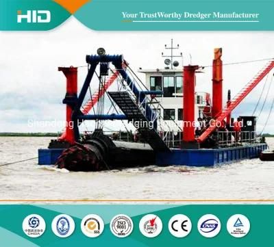 HID Brand Cutter Suction Dredger Mud Machine with Piling and Dredging in Lake and River