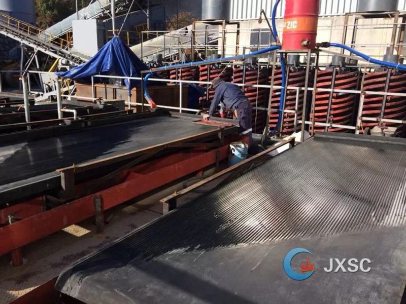 Jxsc Mining Machinery Minerals Separator Shaking Table with Fiber Glass