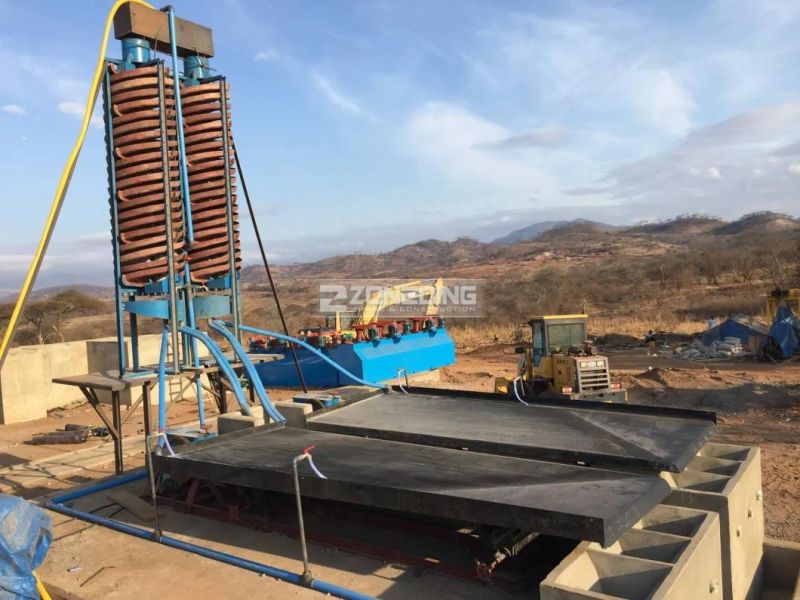 Mineral Processing Concentrator Gravity Gold Spiral Chute