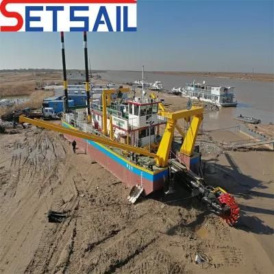 Made in China Wheel Bucekt River Mud and Silt Dredger with Spud Position