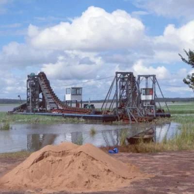 Factory 80m3/H Bucket Chain Diamond and Gold Dredger in Mali