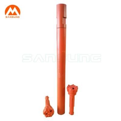 Flat Face Spherical Carbides 76mm Br1 DTH Hammer and DTH Bit for 0.7~1.8 MPa Middle Air ...