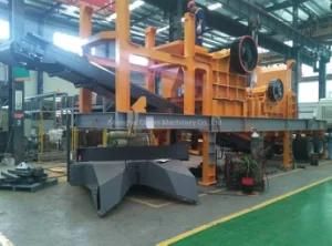 Mobile Tire Gravel Rock Jaw Crusher Plant for Quary Site