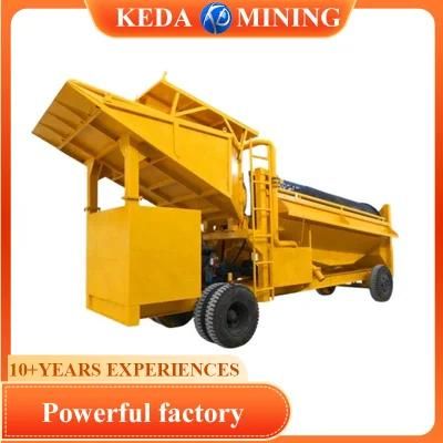 Keda Best Price Mining Gold Machine Mobile Trommel Screen