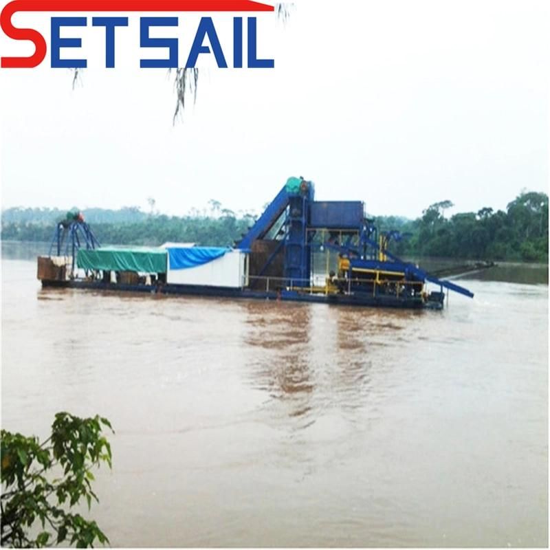 Made in China Sand Mining Dredger with Agitate Chute