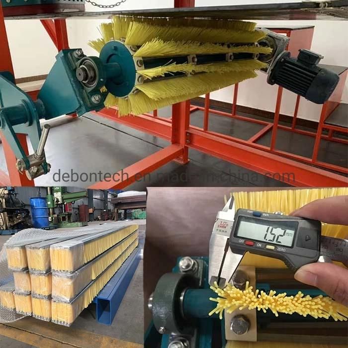 Chevron Conveyor Belt Rotary Brush Belt Cleaner