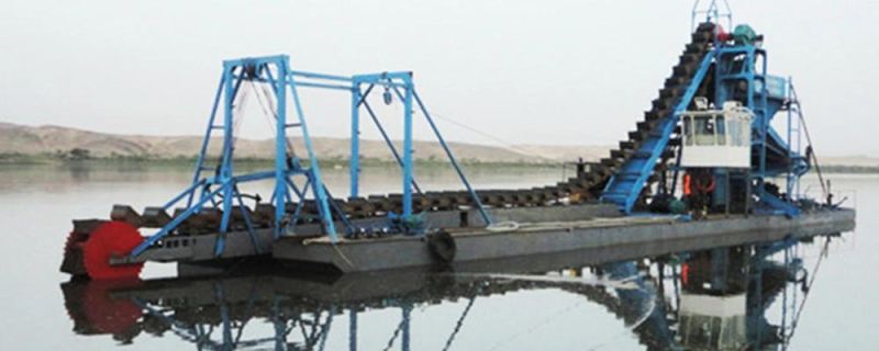 High Efficiency Chain Bucket Dredger Gold Mining Dredger Sand Gold Dredger for Sale