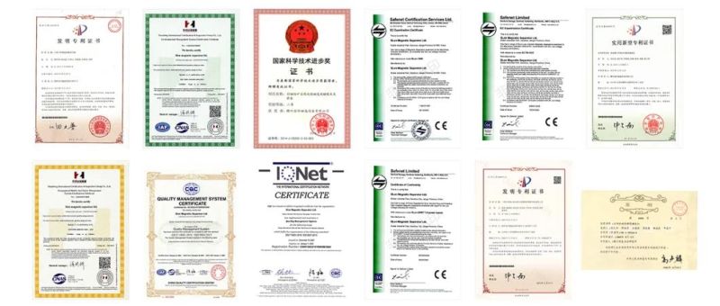 China Factory Hematite/ Limonite/ Ilmenite Cross Belt Conveyor Type Magnetic Separator Series
