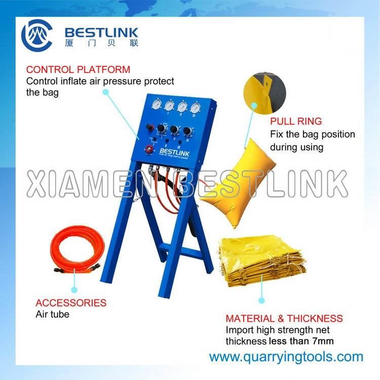 Durable Quarrying Marble Block Pushing Tools Polymer Air Bag