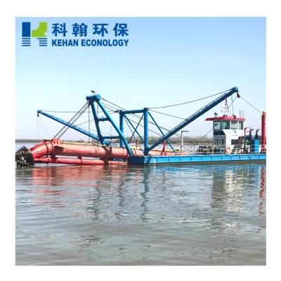 Lake Sediment Cleaning Sand Pumping Boat Cutter Suction Dredger Machine