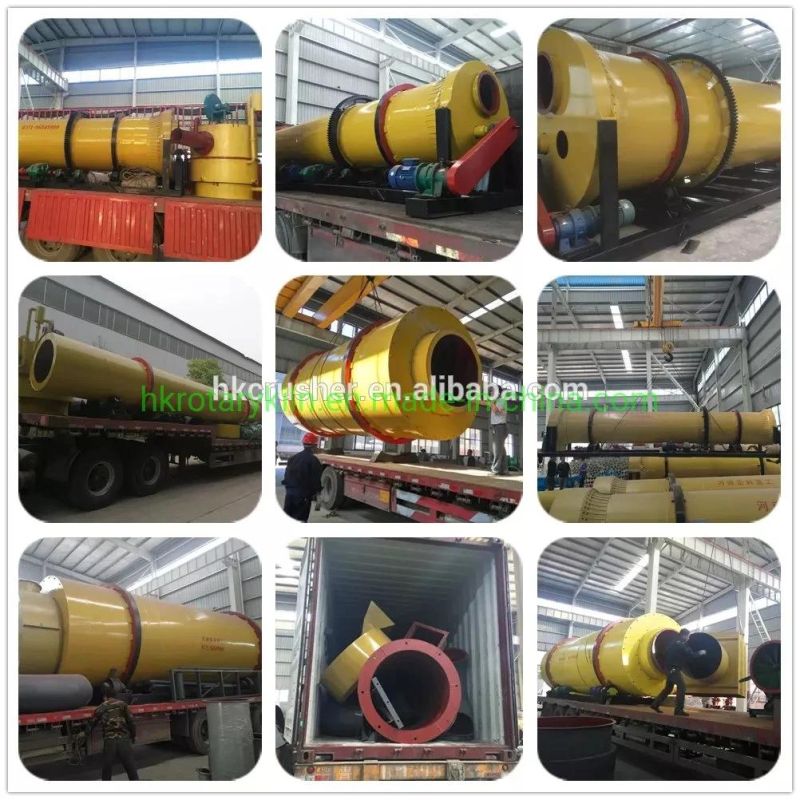 Energy Saving 2X6-4.2X8.5m Rotary Sand Dryer 3 Drum Rotary Sand Dryer for Sale