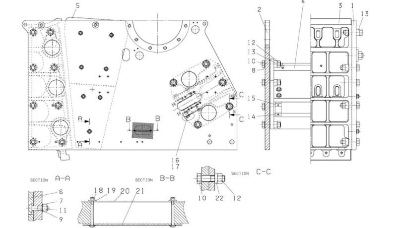 Jaw Crusher Side Plate Suit Nordberg C200 C150 C30 Stone Crusher Replacement Spare Parts