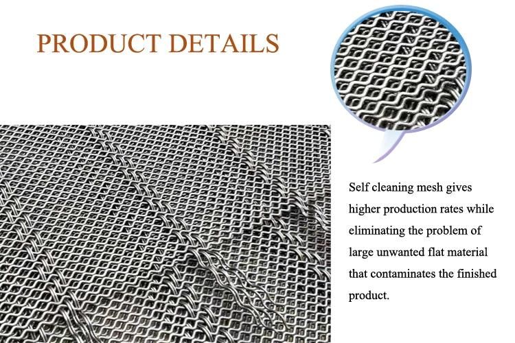 Steel and Polyurethane Material Poly Ripple Screen Self Cleaning Screen