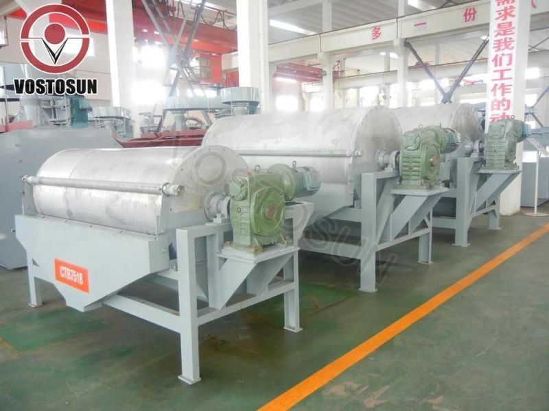 Iron Mining Magnetite Beneficiation Wet Drum Permanent Magnetic Separator for Roughing